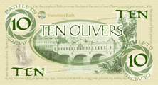 TEN OLIVERS - front of printed note